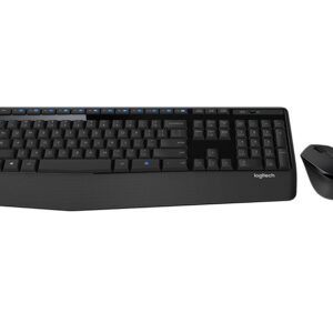Kit de Teclado y Mouse LOGITECH MK345 - Estándar, Negro, 10 m, 1000 DPI