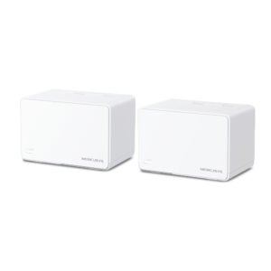 MERCUSYS Sist. wifi 6 mesh ax3000 Halo H80X(2-pack) con puertos gigabit - fácil administración y configuración por aplicación