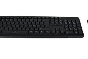 PC-201076 Kit Alámbrico USB Teclado y Mouse Antiderrames Color Negro | PERFECT CHOICE