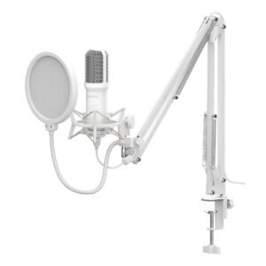 Xzeal Kit de microfono c/soporte XZ260 blanco. xzkmc1w.