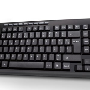 TZ16COMB01-INA Kit Trim TECHZONE - combo inalámbrico con conexión USB, mouse 1000 DPI's, teclado con 117 teclas tipo QWERTY, 1 año de garantía.