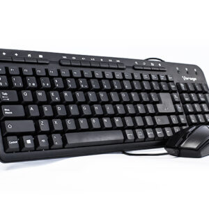 SGB-3010-KKMF1-SP Kit Teclado y Mouse VORAGO KM-105 Estándar 104 teclas - Negro, 1000 DPI