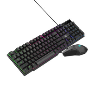 YKP-20704 PHOENIX2000 Yeyian kit de teclado y mouse gamer phoenix serie 2000 - teclado con retroiluminacion led, interfaz usb, mouse 4 botones hasts 2000 dpi, ykp-20704