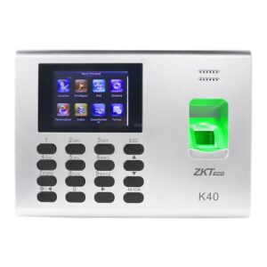 ZK TECO ZK -K40 ZKTECO K40 - Control de Asistencia y Acceso Básico con Huella Digital BioID (1000) - Conexión TCP/IP, SSR (Reporte en Hoja de Cálculo Mediante USB)
