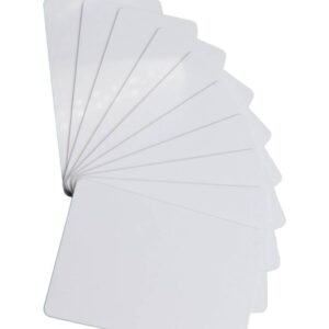 ZK TECO ZKTECO IDCARDNN - Paquete de 10 Tarjetas ID con Frecuencia de 125 kHz - 1 mm de Grosor, Sin Folio Impreso
