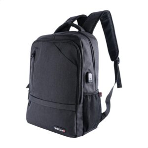 TZ21LBP09 Backpack Loud TECHZONE - de 15.6 pulgadas, múltiples compartimientos, organizador frontal, costuras y asas reforzadas, garantía limitada de por vida.