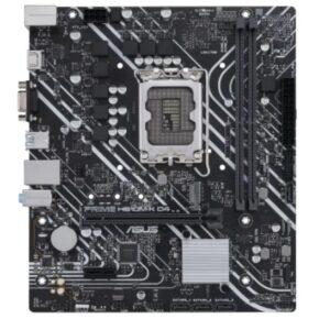 Tarjeta Madre ASUS PRIME H610M-K D4 - micro ATX, Socket Intel® LGA 1700 Intel®14a, 13a y 12a gen, DDR4, PCIe 4.0, puertos M.2 duales, DisplayPort, HDMI®, D-Su