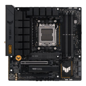 Tarjeta Madre ASUS TUF GAMING B650M-PLUS WIFI micro ATX - AMD, AM5, DDR5, PCIe® 5.0, USB 3.2 Gen 2x2 de tipo C® y USB 3.2 Gen 1 de tipo C®, Ethernet de 2, 5 Gb
