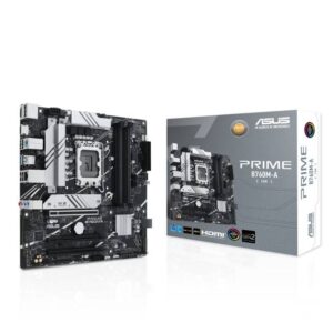 MB ASUS PRIME B760M-A-CSM Intel ® Socket LGA1700 para procesadores Intel ® Core™ de 14.ª - 13.ª y 12.ª generacion, Micro-ATX