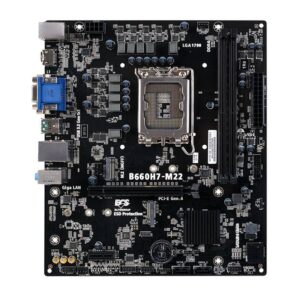 Motherboard ECS B660H7-M22 - DDR4-SDRAM, 64 GB, Intel, LGA1700, Micro ATX