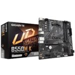 MB GIGABYTE B550M K Tarjeta Madre GIGABYTE Micro ATX B550M K - S-AM4, AMD B550, HDMI, 128GB DDR4 para AMD