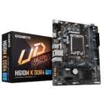 MB GIGABYTE H610M K DDR4 Tarjeta Madre GIGABYTE Micro-ATX H610M K DDR4 - S-1700, Intel H610 Express, HDMI, 64GB DDR4 para Intel