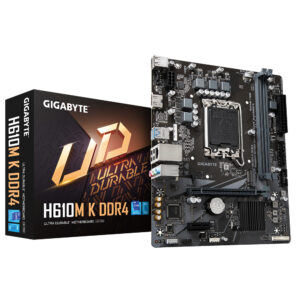 MB GIGABYTE H610M K DDR4 Tarjeta Madre GIGABYTE Micro-ATX H610M K DDR4 - S-1700, Intel H610 Express, HDMI, 64GB DDR4 para Intel