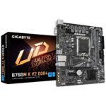 TARJETA MADRE GIGABYTE Micro ATX B760M K V2 DDR4 - 64 GB DDR4 S-1700, Para intel