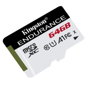 Kingston Technology SDCE/64GB Memoria microsd kingston high endurence 64gb r.95mb/s w.30mb/s cl10 uhs-i u1 v10 a1