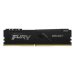 Kingston Technology Memoria ram kingston FURY Beast black xmp dimm ddr4 8gb 3200mt/s cl16 1rx8 1.35v