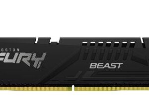 Kingston Technology Memoria ram kingston FURY BEAST black xmp dimm ddr5 16gb 5600mt/s cl40 1rx8 1.25v