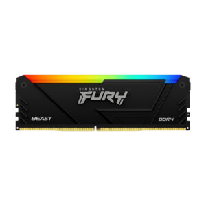 Kingston Technology FURY Beast RGB Memoria ram kingston fury beast black xmp rgb dimm ddr4 8gb 3200mt/s cl16 1rx8 1.35v