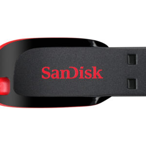 SDCZ50-128G-B35 Memoria USB SANDISK Cruzer Blade CZ50 - 128GB, USB-A 2.0, Lectura 150MB/s, Negro/Rojo