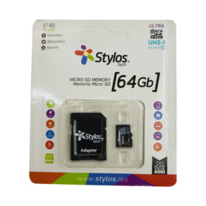 Memoria Micro SD 64GB Stylos STMSDA3B