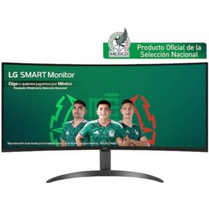 Monitor marca LG 34 modelo - 34SR60QC-B, Monitor LG Smart 34” 21:9 Curvo WQHD (3440x1440) con webOS