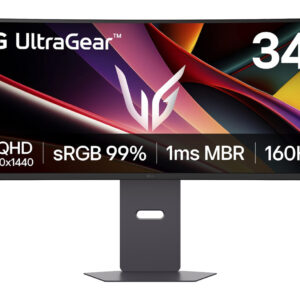 Monitor marca LG UltraGear Curvo WQHD de 34 puLGadas - MOD.34G600A-B, FreeSync™ Premium