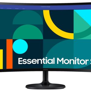 Monitor SAMSUNG 27 Pulgadas Essential - FHD, Curvatura 1800R, 75Hz, 4ms, color Negro, LS27D360GALXZX