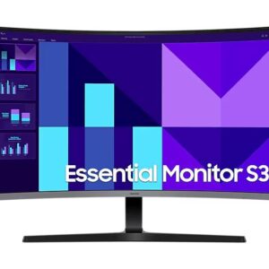 SAMSUNG Monitor curvo 32 pulgadas essential s3 s39gd fhd - LS32D390GALXZX