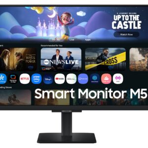Monitor SAMSUNG SMART - M5, 27 pulgadas, M50F, FHD, Plano, 60Hz, 5ms, LS27FM500ELXZX