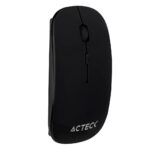 Mouse ACTECK Inalámbrico 2.4 GHZ 1600 DPI 3 LVLS WINDOWS-LINUX-MAC OS SLIM Negro OPTIMIZE MI240