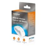 MANHATTAN 190350 mouse optico inalambrico blanco.