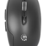 MANHATTAN 190367 Mouse Optico Inalambrico Negro.