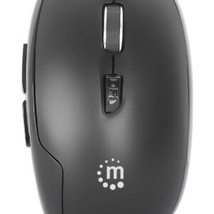MANHATTAN 190367 Mouse Optico Inalambrico Negro.