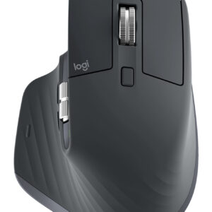 LOGITECH Mouse Logi MX MASTER 3S 910-007502 - dpi 200 a 8000, 7 botones, mouse recargable, alcance 10m. 1 año de garantía de hardware limitada. Color grafito claro.