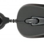 PERFECT CHOICE Mini Mouse Óptico Retráctil (Negro) EASY LINE