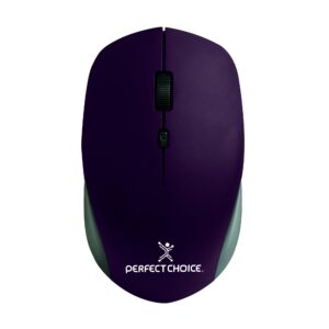 PC-045113 Mouse Inalámbrico con Sensor Óptico Conector USB 1600 DPI Root Pro Color Morado | PERFECT CHOICE