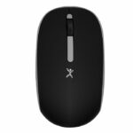 PERFECT CHOICE Mouse Inalámbrico negro silencioso con receptor doble USB C+USB A PC-045175