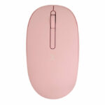 PERFECT CHOICE Mouse Inalámbrico rosa silencioso con receptor doble USB C+USB A PC-045182