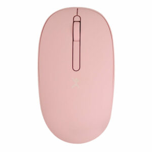 PERFECT CHOICE Mouse Inalámbrico rosa silencioso con receptor doble USB C+USB A PC-045182