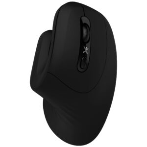 PC-045199 Mouse Inalámbrico Diseño Vertical Click Silencioso Snouse Color Negro | PERFECT CHOICE