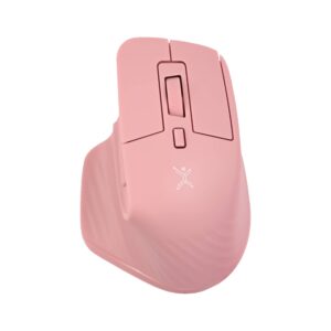 PC-045281 Mini Ratón Recargable Conexión Dual 2.4 GHz + Bluetooth Pixie Color Rosa | PERFECT CHOICE