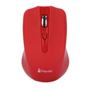 Mouse Nextep Inalámbrico NE-411 USB Color Rojo 1600 dpi Batería Incluidas 4 botones utiliza 2 baterías AAA Interfaz Micro-nodo USB Windows / IOS