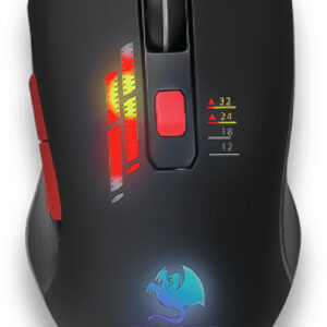 NECNON Mouse gaming NGM-HYDRA optico rgb 6 botones hasta 3200 dpi usb 2.0 negro
