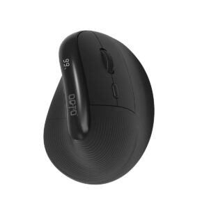 Mouse inalámbrico OCTO OCM001-BKP Bluetooth + 2.4G Modo Dual con Pantalla donde muestra su porcentaje de batería de carga. DPI: 800-1000-1600