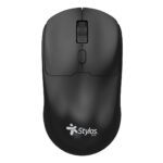 Mouse Inalámbrico Recargable Stylos STPMOI7B 1 - 600 Dpi 3 Niveles 4 Botones Conexión USB Nano 2.4Ghz Negro