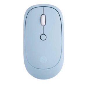 Slim Blue Mouse Inálambrico TECHZONE terminado rubber silencioso color azul