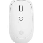 Slim White Mouse Inálambrico TECHZONE terminado rubber silencioso color blanco