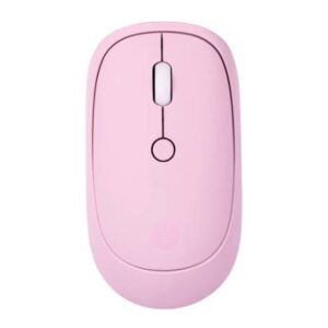 Slim Pink Mouse Inálambrico TECHZONE terminado rubber silencioso color rosa