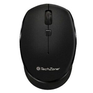 TZ19MOU01-INA Mouse inalámbrico Start Black TECHZONE - hasta 1600 DPI's, 3 botones, textura en rubber, 1 año de garantía.