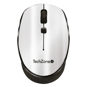 TZ19MOU01-INAPL Mouse inalámbrico Start Silver TECHZONE - hasta 1600 DPI's, 3 botones, textura en rubber, 1 año de garantía.